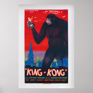 King Kong por Marcel Bloch  Póster de película vin