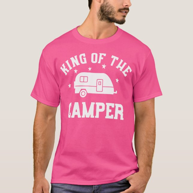 King Of The Camper - Graciosa Camisa De Camper Rv (Anverso)