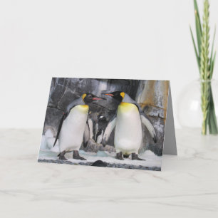 King Penguins - Te veo tarjeta de saludo