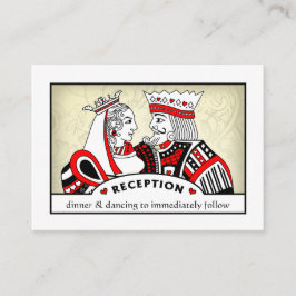 King & Queen - 3.5 x 2.5 Tarjetas de recepción de 