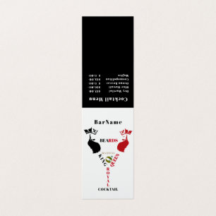 King&Queen Beards Menú de cócteles reales