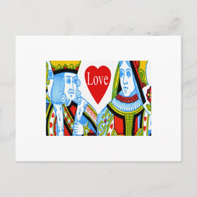 King Queen Hearts Guarda La Tarjeta De Fecha (Anverso)