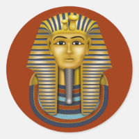 King Tut Classic Round Pegatina