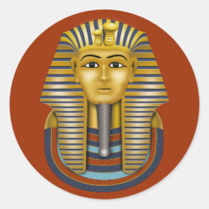 King Tut Classic Round Pegatina