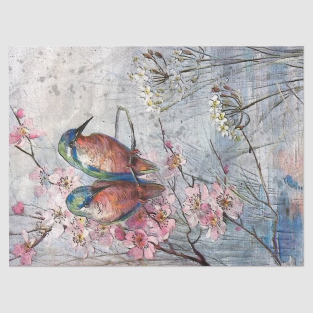 Kingfisher Birds Desnudan Papel de tejidos (Anverso)