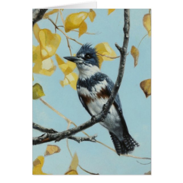 Kingfisher Blank Card, de Andrew Denman (Frente)