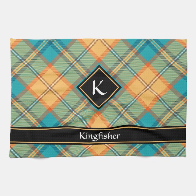 Kingfisher Tartan Kitchen Toalla (Horizontal)