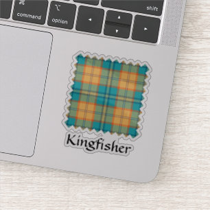 Kingfisher Tartan Pegatina