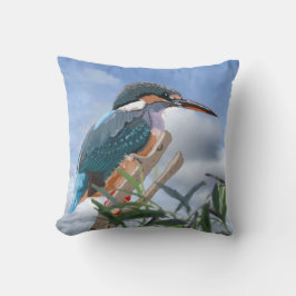 Kingfisher y Willow Reversible Cojín decorativo
