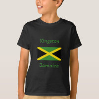 Kingston Jamaica - Camiseta con bandera jamaiquina