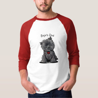 KiniArt Affenpinscher Camiseta Raglan de Manga 3/4