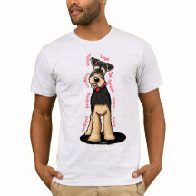 KiniArt Airedale Terrier adora la camiseta