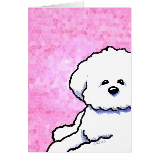 KiniArt Bichon Frise Card (Frente)