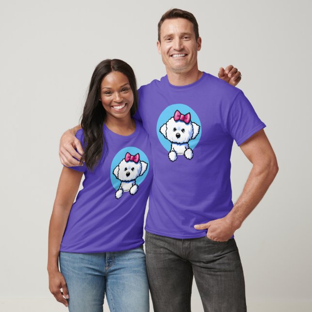 KiniArt Bichon Frise Chica camiseta (Unisexo)