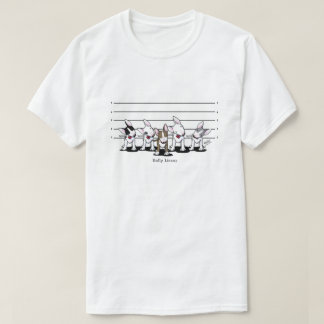 KiniArt Bully Lineup Bull Terrier Camiseta
