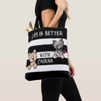KiniArt Cairn Terriers se tocan la bolsa