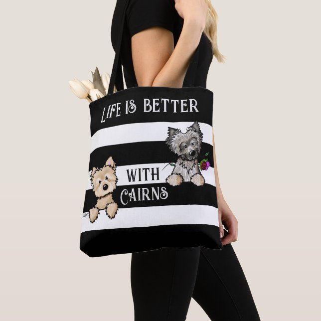 KiniArt Cairn Terriers se tocan la bolsa (Detalle)