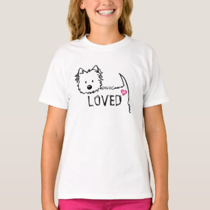 KiniArt Camiseta Westie Terrier LOVE