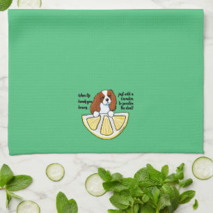 KiniArt Cavalier Life Lemons Kitchen Toalla