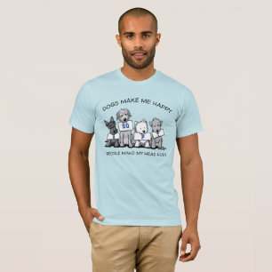 KiniArt Dog Amantes de la camiseta