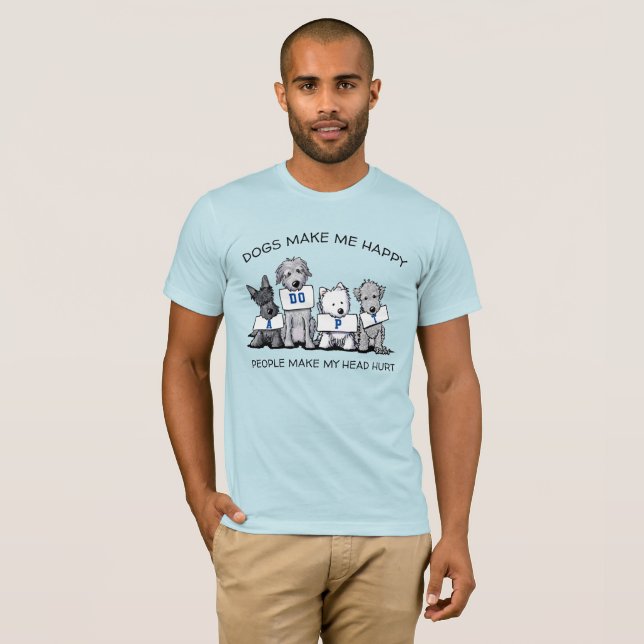 KiniArt Dog Amantes de la camiseta (Anverso completo)