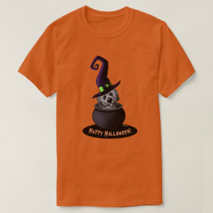 KiniArt Doodle Perro Bruja Halloween Camiseta