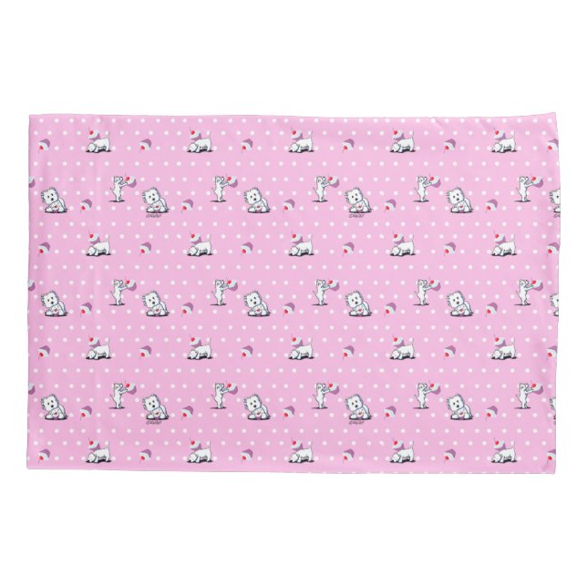 KiniArt Funda de almohada rosa de torta de torta W (Reverso)