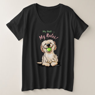 KiniArt Goldendoodle MI PELOTA Camiseta
