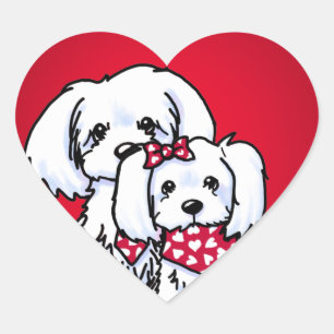 KiniArt Gully y Pegatinas Gidget Red Heart