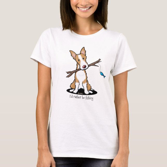 KiniArt Ibizan Hound Dog ama camiseta (Anverso)