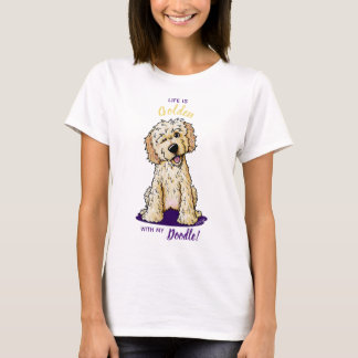 KiniArt Life Is Golden DOODLE camiseta