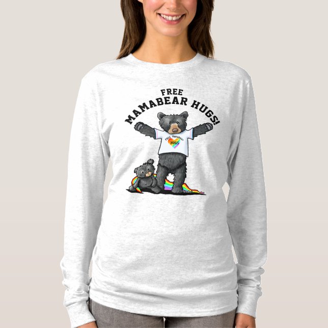 KiniArt Mamabear abrazos a la camiseta (Anverso)