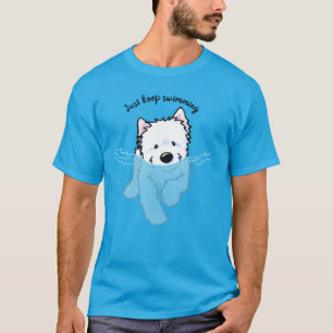 KiniArt Natación Camiseta Westie