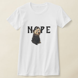KiniArt Norwich Terrier NOPE Camiseta