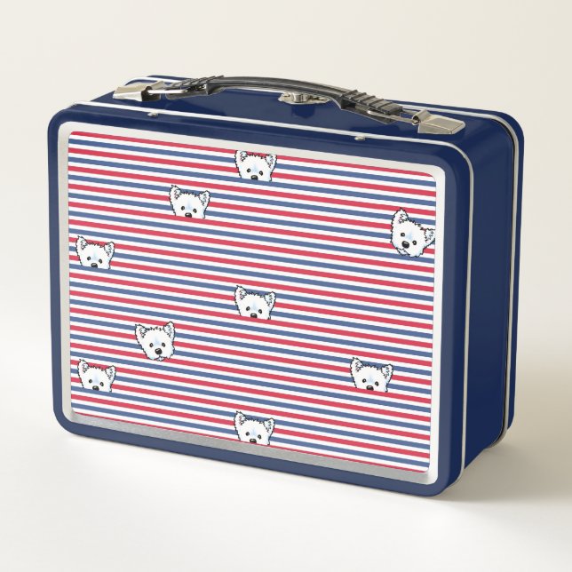 KiniArt Peekaboo Westie Lunchbox (Reverso)