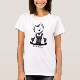 KiniArt Pequeño vestido negro camiseta Westie