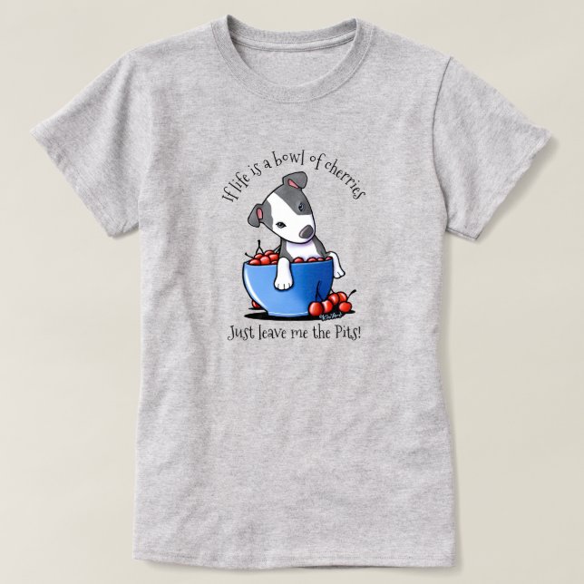 KiniArt Pitbull adora la camiseta (Diseño del anverso)