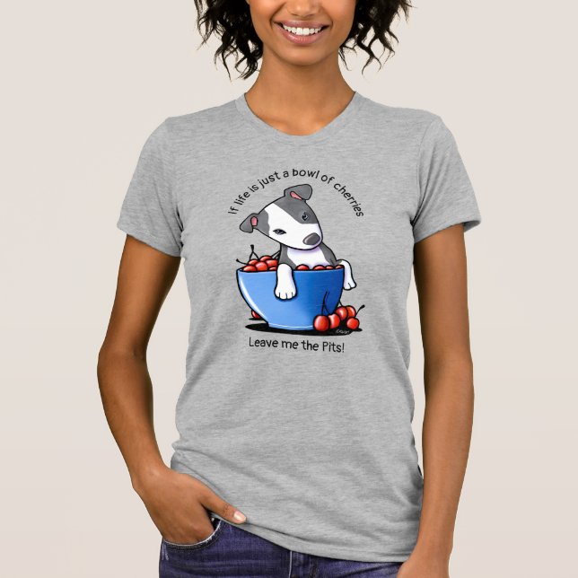 KiniArt Pitbull Camiseta de Cachorro (Anverso)