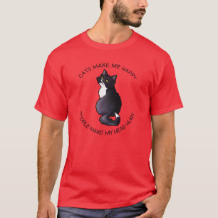 KiniArt Tuxedo Kitty Cat Lover Camiseta