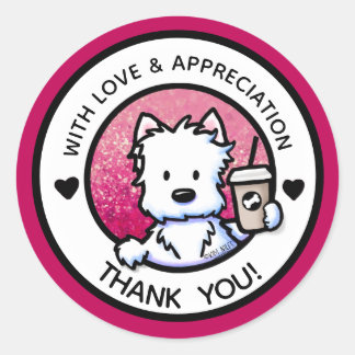 KiniArt Westie agradece a los Pegatinas
