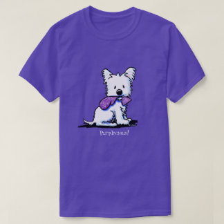 KiniArt Westie Camisa de Purple Lover