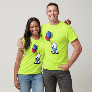 KiniArt Westie con camiseta de globos