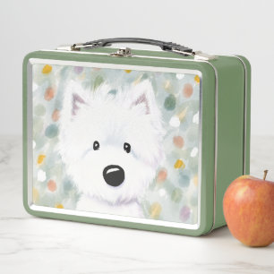 KiniArt Westie Impression Metalizado Lunch Box