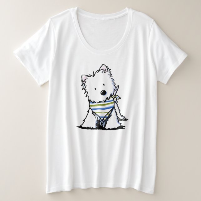 KiniArt Westie In Scarf (Anverso del diseño)