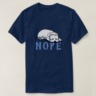 KiniArt Westie NOPE camiseta