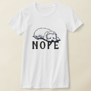 KiniArt Westie NOPE camiseta