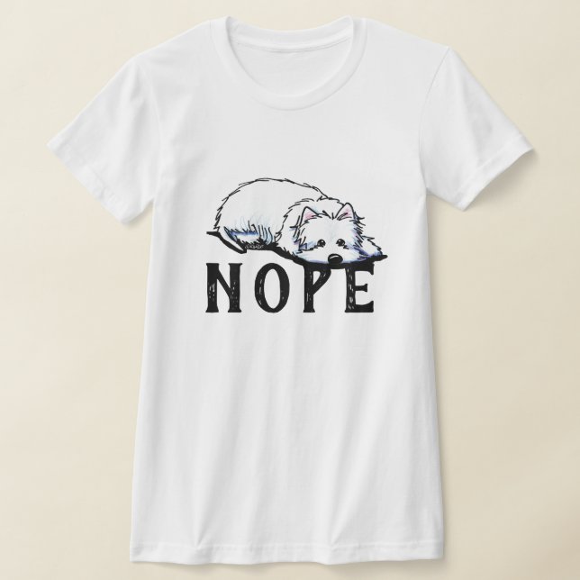 KiniArt Westie NOPE camiseta (Distribución)