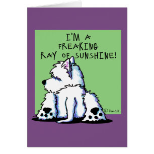 KiniArt Westie Sunshine Card