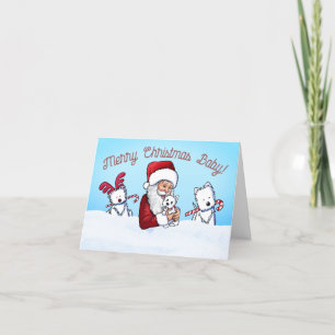 KiniArt Westie y notas de Navidad de Santa