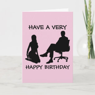 KINKY BIRTHDAY Tarjetas de felicitación para la mu